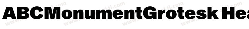 ABCMonumentGrotesk Heavy字体转换